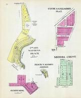 Clyde A. Gallagher Plat, Waubesa Beach, Merrill Crest, Sunnyside, Dane County 1911